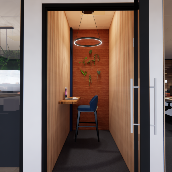 Kantoorontwerp belhok Royal Ingredients Group door Studio Tarry