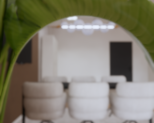 Vergaderruimte met textured behang en houten panelen bij Paperdigits