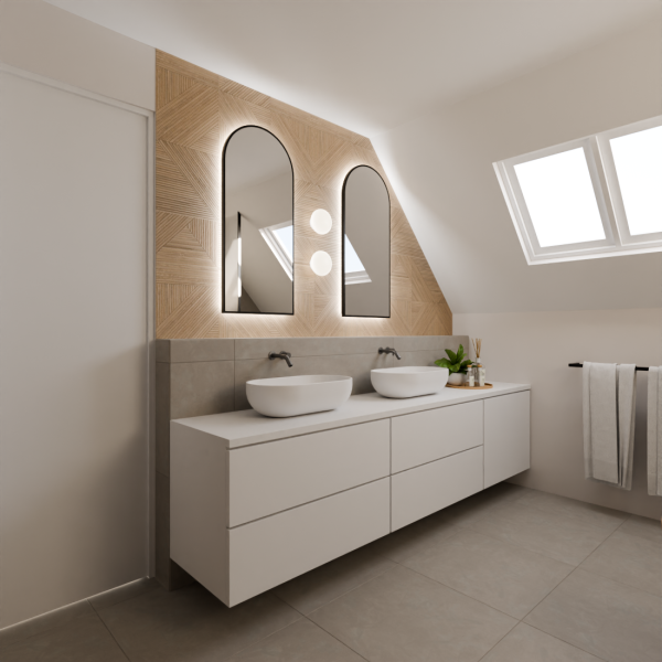 Interieurontwerp vrijstaande woning Ursem - badkamer