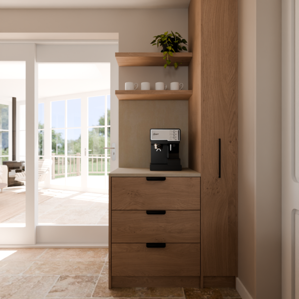 Interieurontwerp vrijstaande woning Ursem - coffee corner