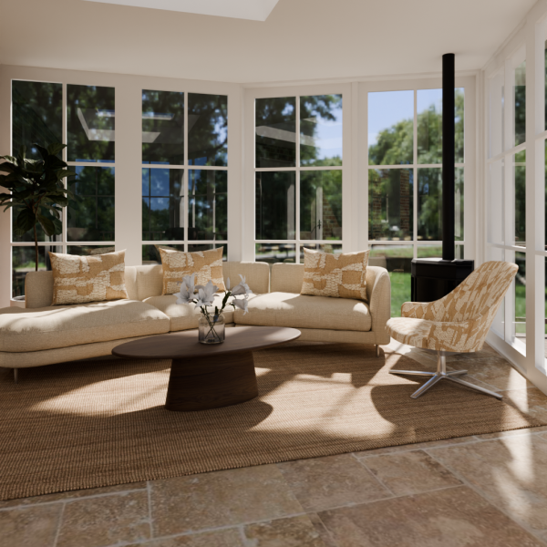 Interieurontwerp vrijstaande woning Ursem - serre