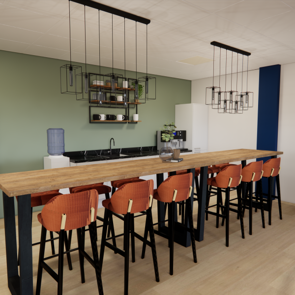 Kantoorontwerp kantine Royal Ingredients Group door Studio Tarry