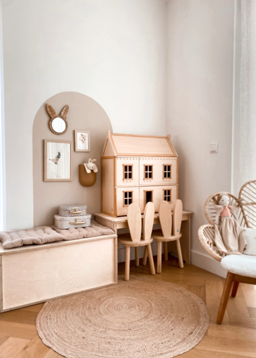 Kinderhoek in woonkamer