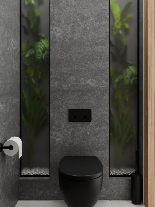 Villa Alkmaar interieurontwerp toilet gasten