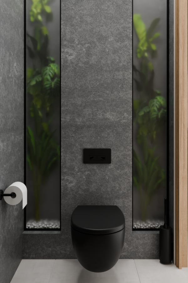 Villa Alkmaar interieurontwerp toilet gasten