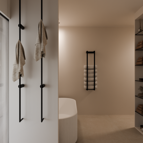 Villa Bergen interieurontwerp badkamer bad